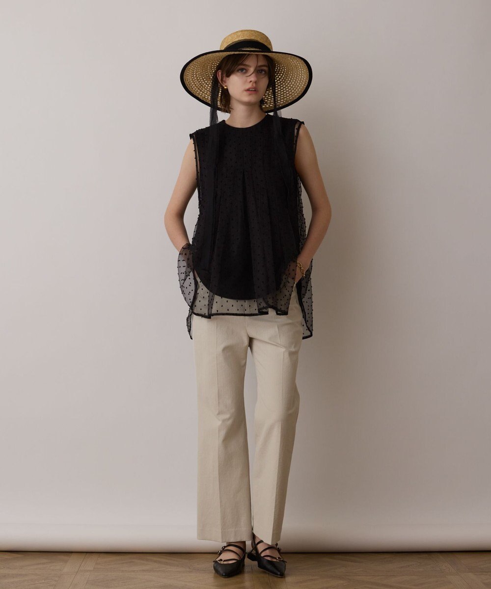 GRACE CONTINENTAL シアージャガードカットトップ 