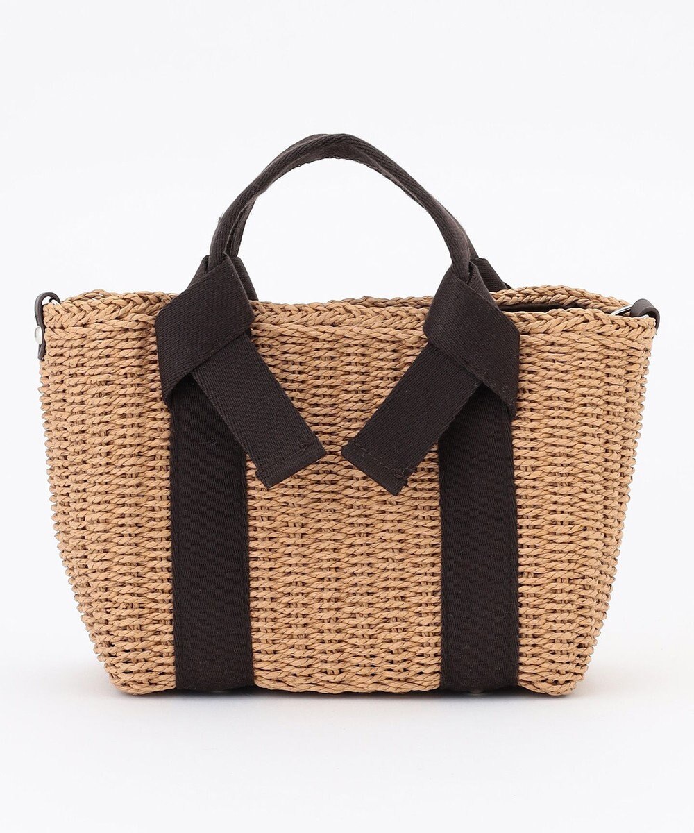 LA BAGAGERIE 【MONICA】リボンハンドル2WAYかごバッグ 