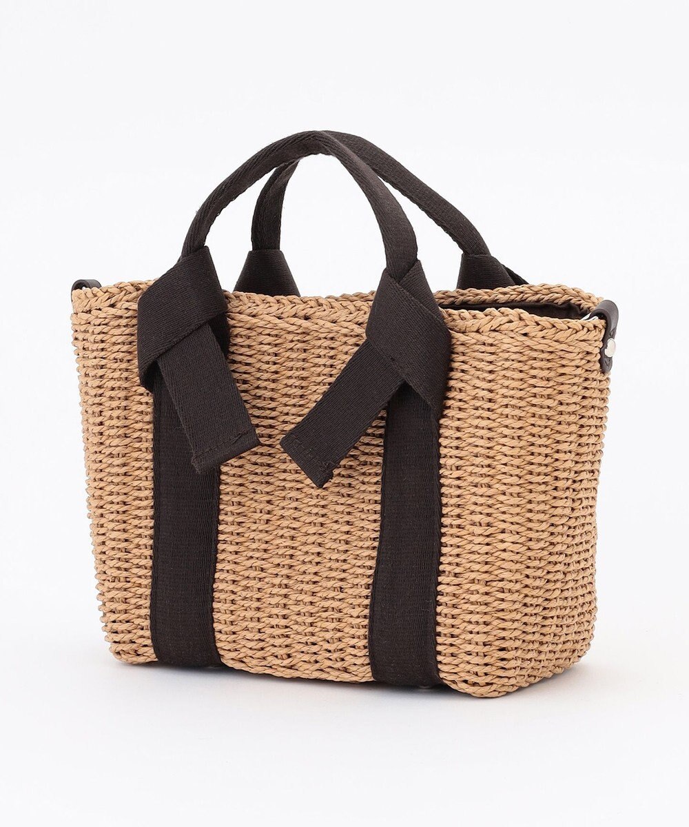 LA BAGAGERIE 【MONICA】リボンハンドル2WAYかごバッグ 