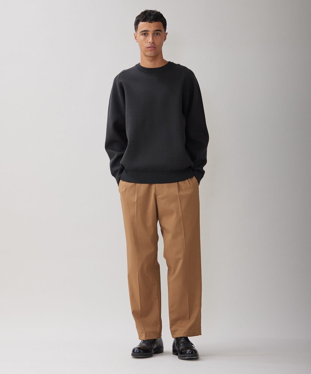 UNFILO MENS 【新色追加】スウェットライク クルーニット [24年秋冬商品] 