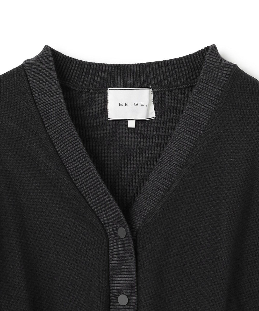 BEIGE， 【洗える・GISELe 4月号掲載】MYRTLE / チュールレイヤードカーディガン 