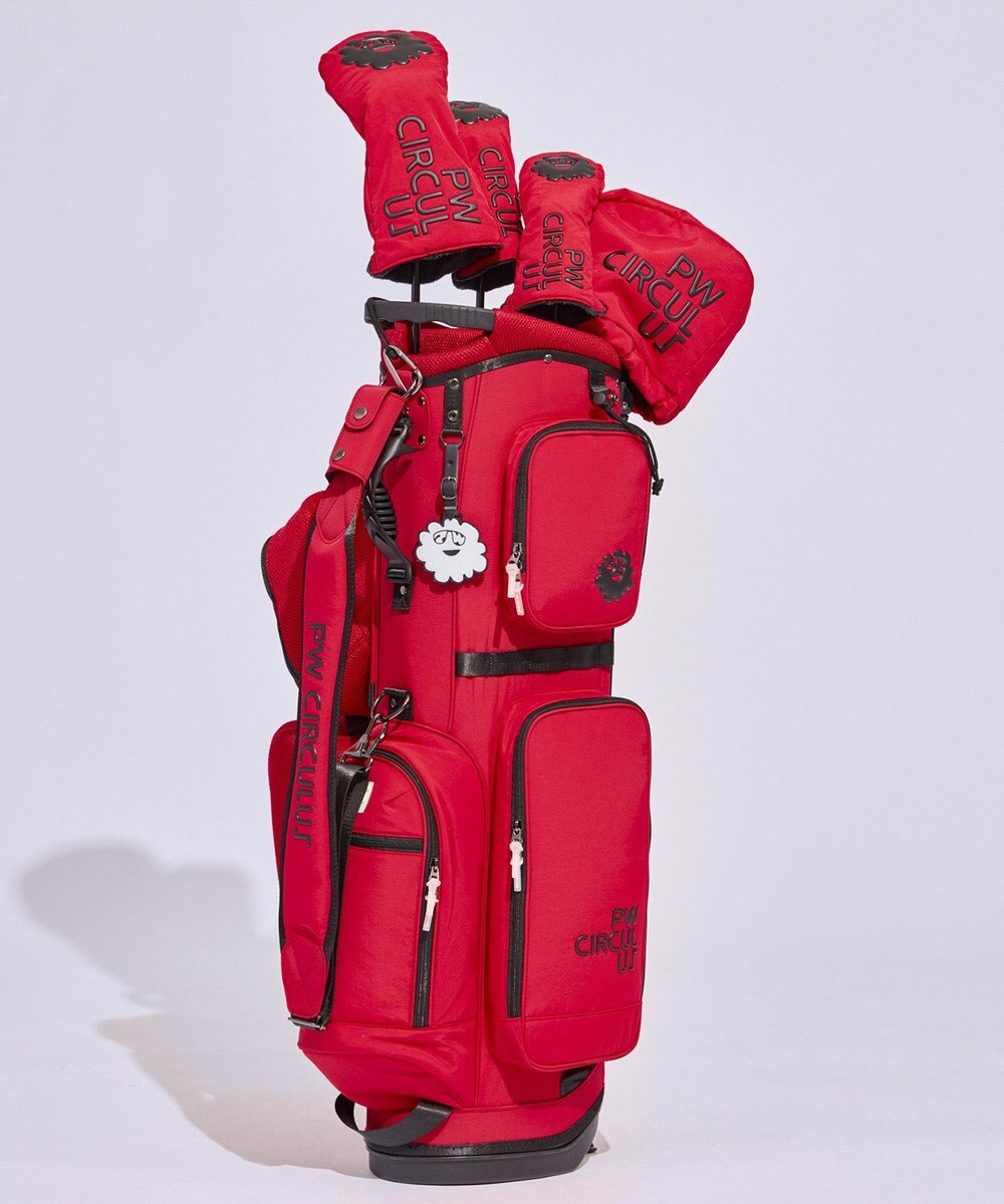 PW CIRCULUS 【UNISEX】デタッチャブル キャディバッグ シボ感のあるナイロンワッシャー素材 