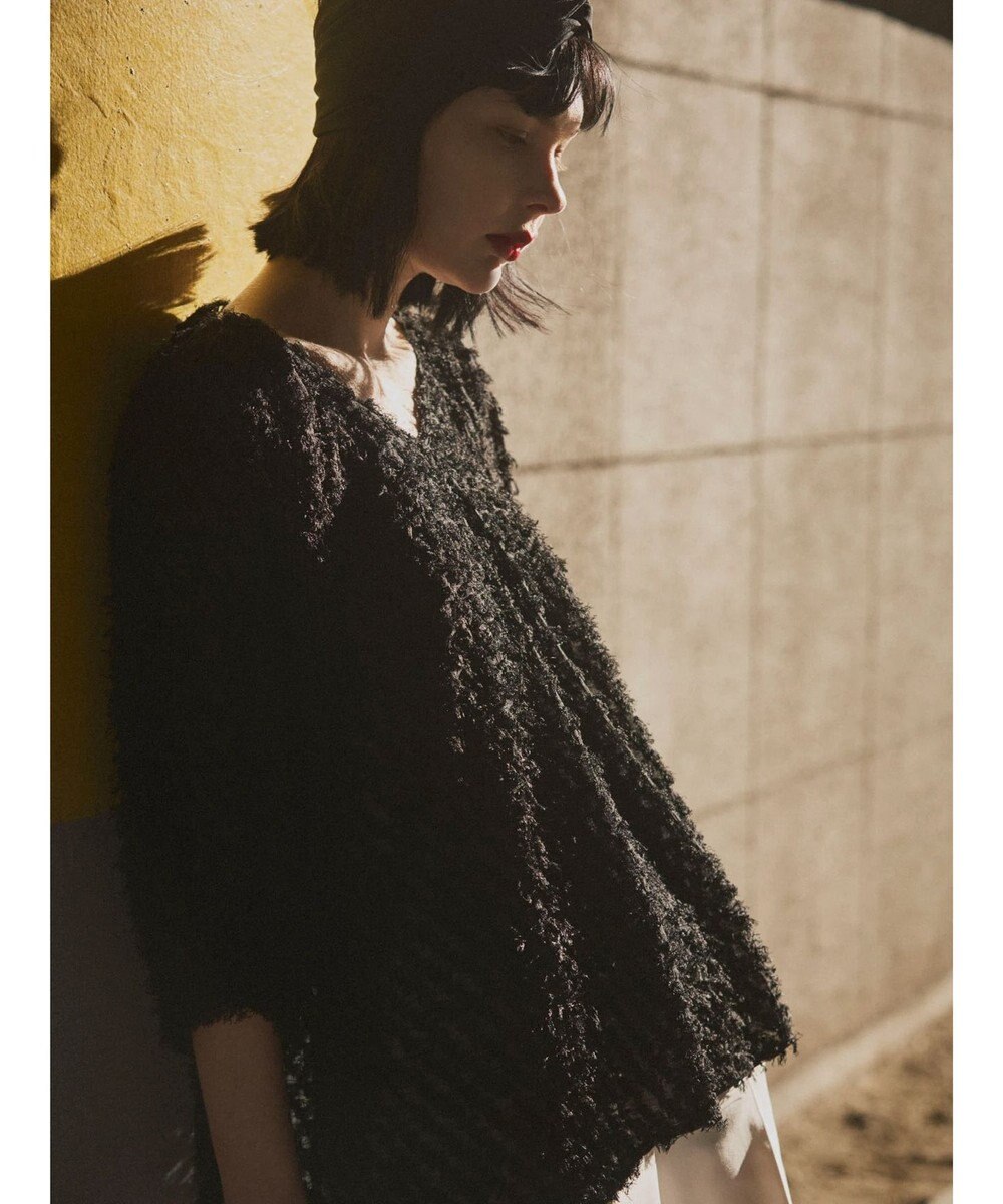 Green Parks AnriettMusee カットジャガードタックブラウス 