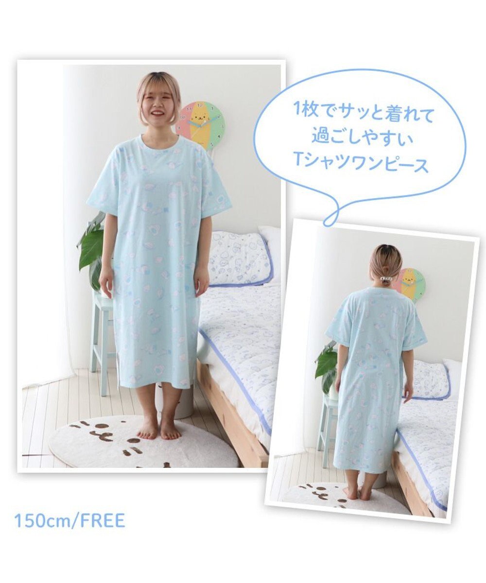 Mother garden しろたん Ｔシャツワンピース 半袖 日常柄　フリーサイズ 