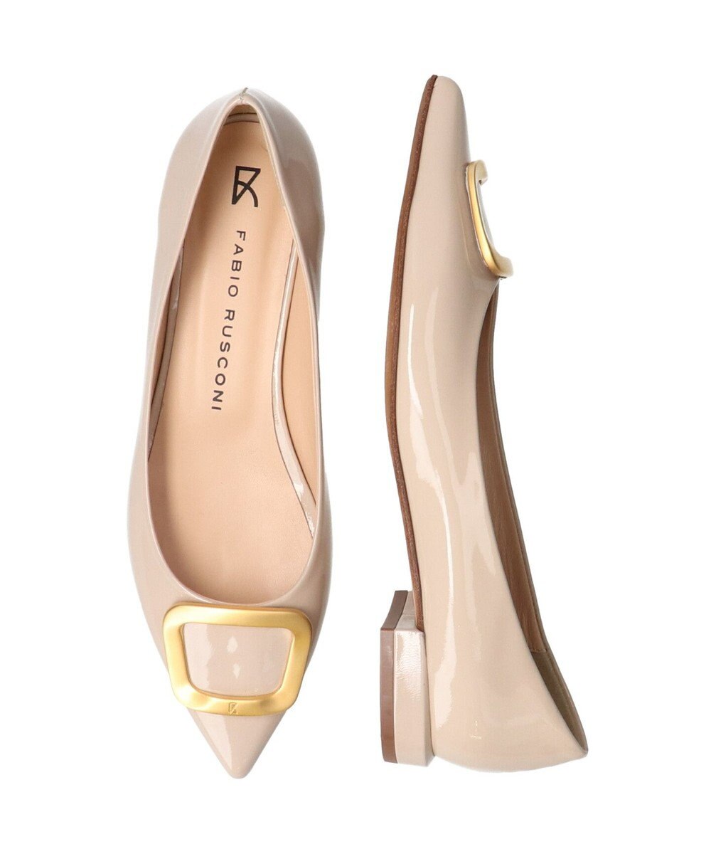 FABIO RUSCONI】ローヒールバックルパンプス / INTER-CHAUSSURES 