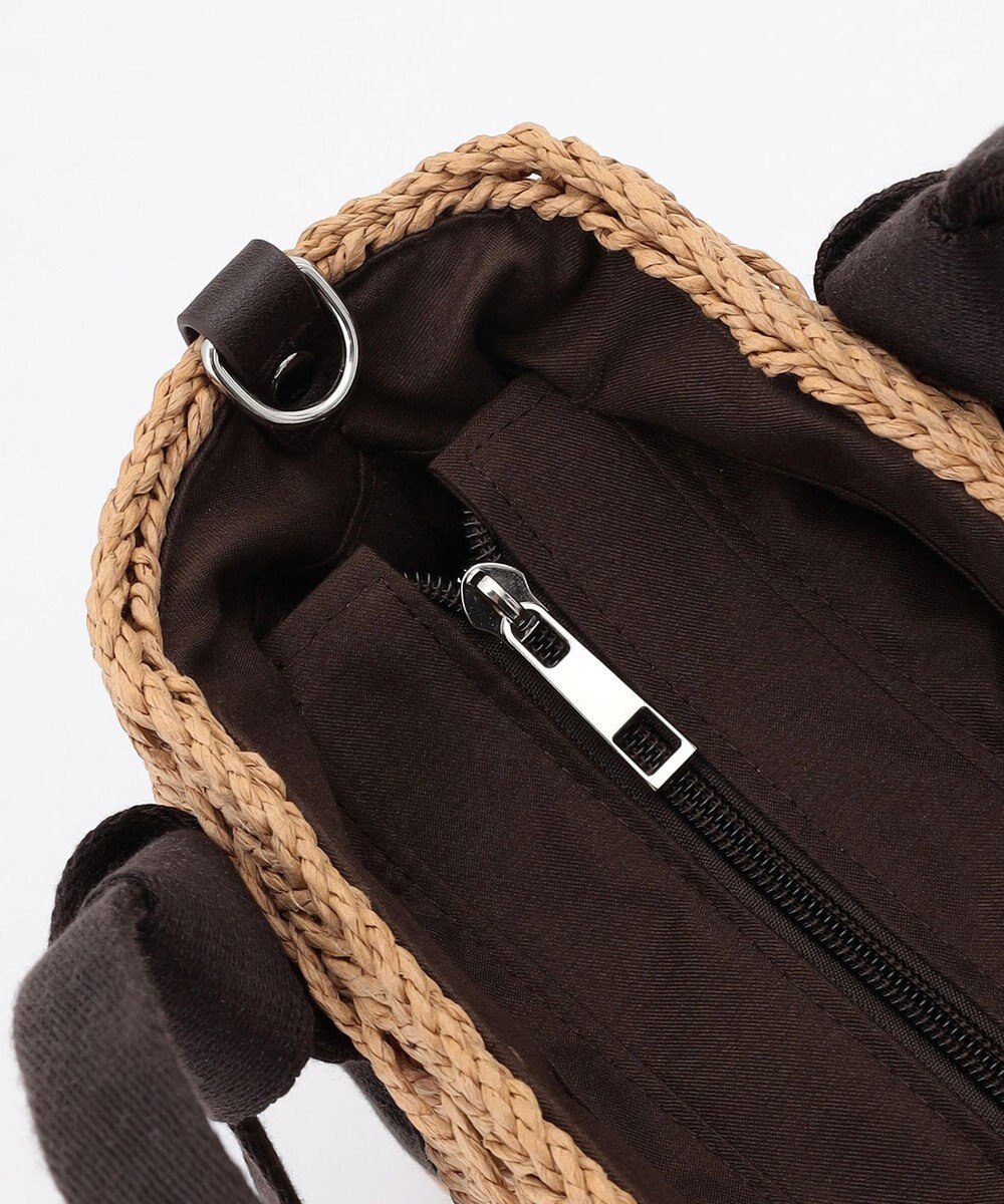 LA BAGAGERIE 【MONICA】リボンハンドル2WAYかごバッグ 