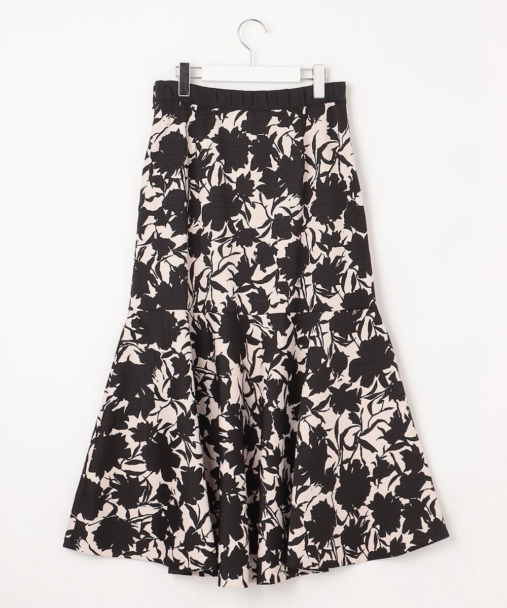 自由区 【Premium Collection】シャドウフラワープリント スカート 