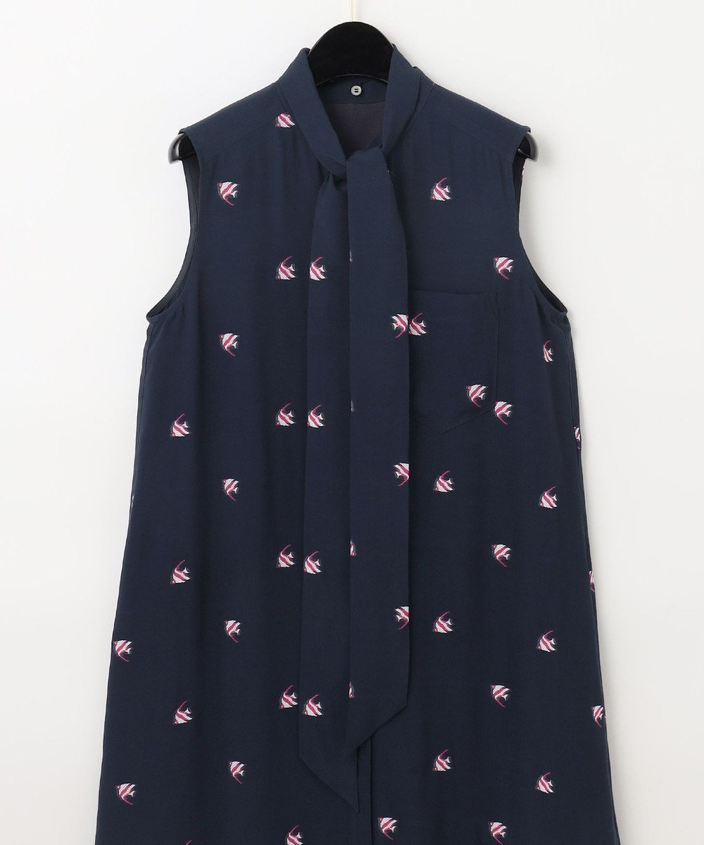 GRACE CONTINENTAL エンゼルフィッシュジャガードワンピース 