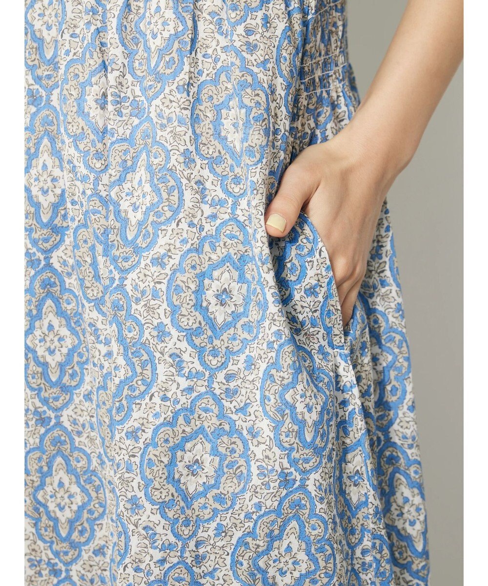 CRAFT STANDARD BOUTIQUE インド綿オープンカラーワンピース 