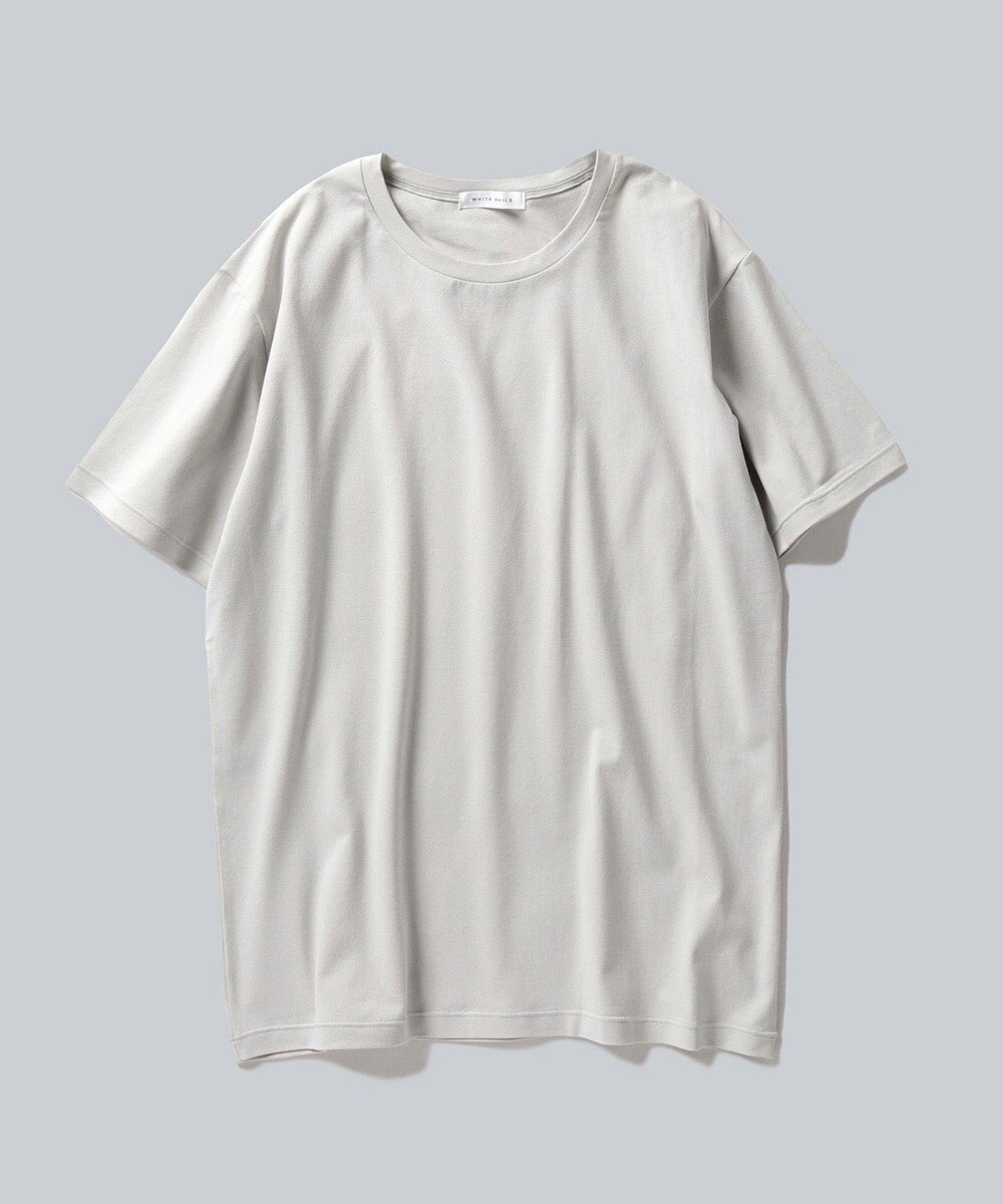 WHITE MAILS 【UNISEX】SPANDEX PAPER JERSEY CREW NECK Tシャツ 
