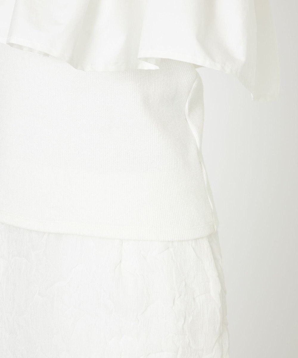 NAVE 【Nave・洗える/撥水/ストレッチ素材】ライトタフタ ワンショルダーブラウス 