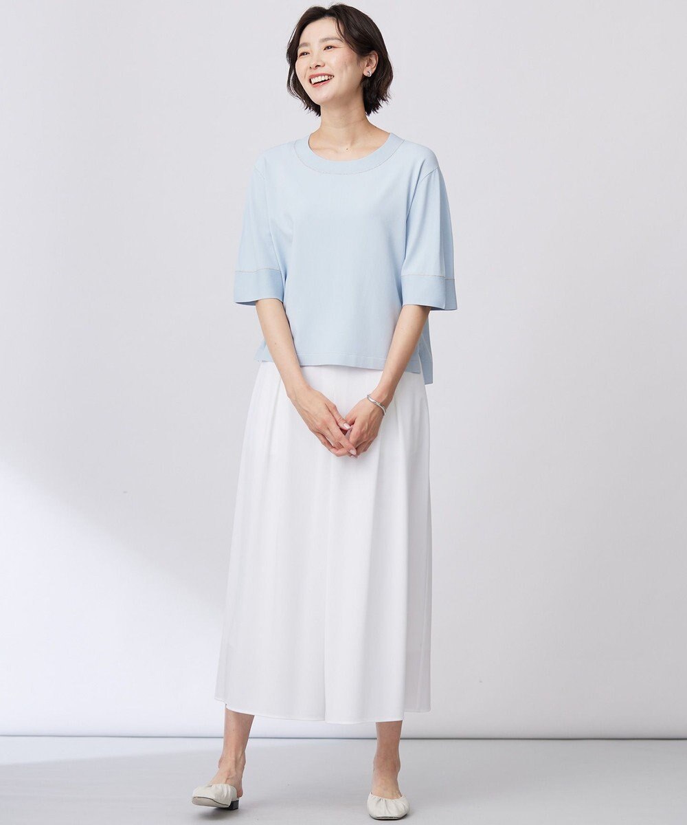 J.PRESS LADIES S 【洗える】RAYON ELITE STRETCH ニットT 