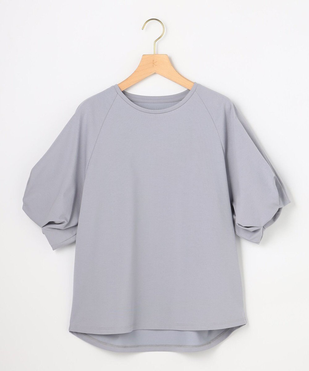 組曲 【先行予約】プレーティング天竺 バルーンスリーブカットソー 