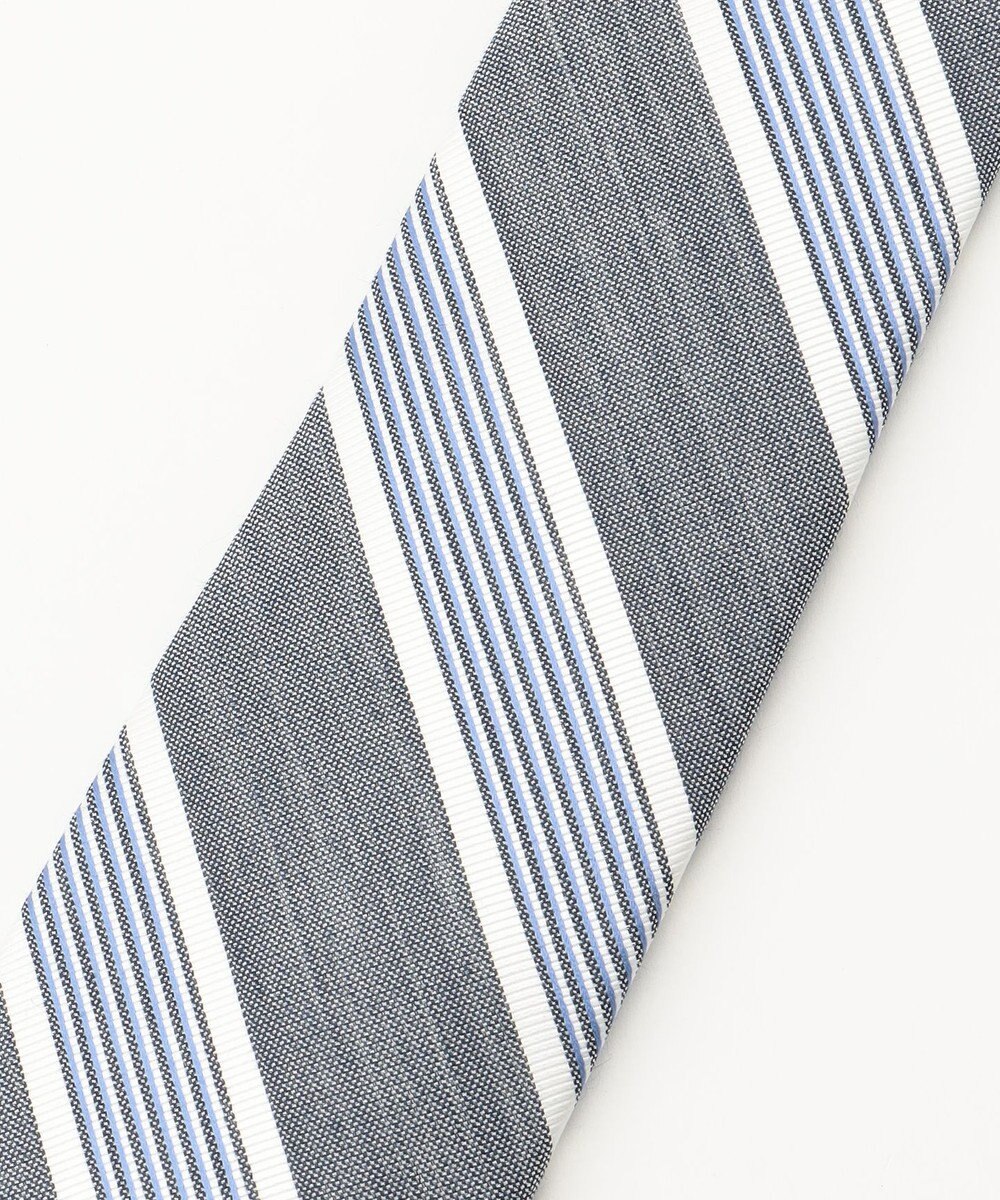 J.PRESS MEN 【LINEN MIX COLLECTION】 レジメンタル ネクタイ 