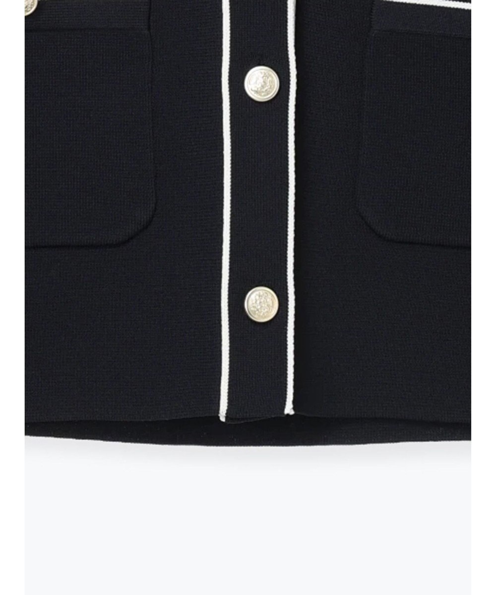 Te chichi ミラノリブ配色ラインカーディガン 