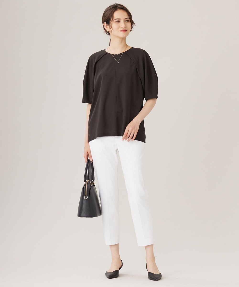 自由区 【接触冷感・UVカット・吸水速乾】シェルタリングオックステーパード パンツ 