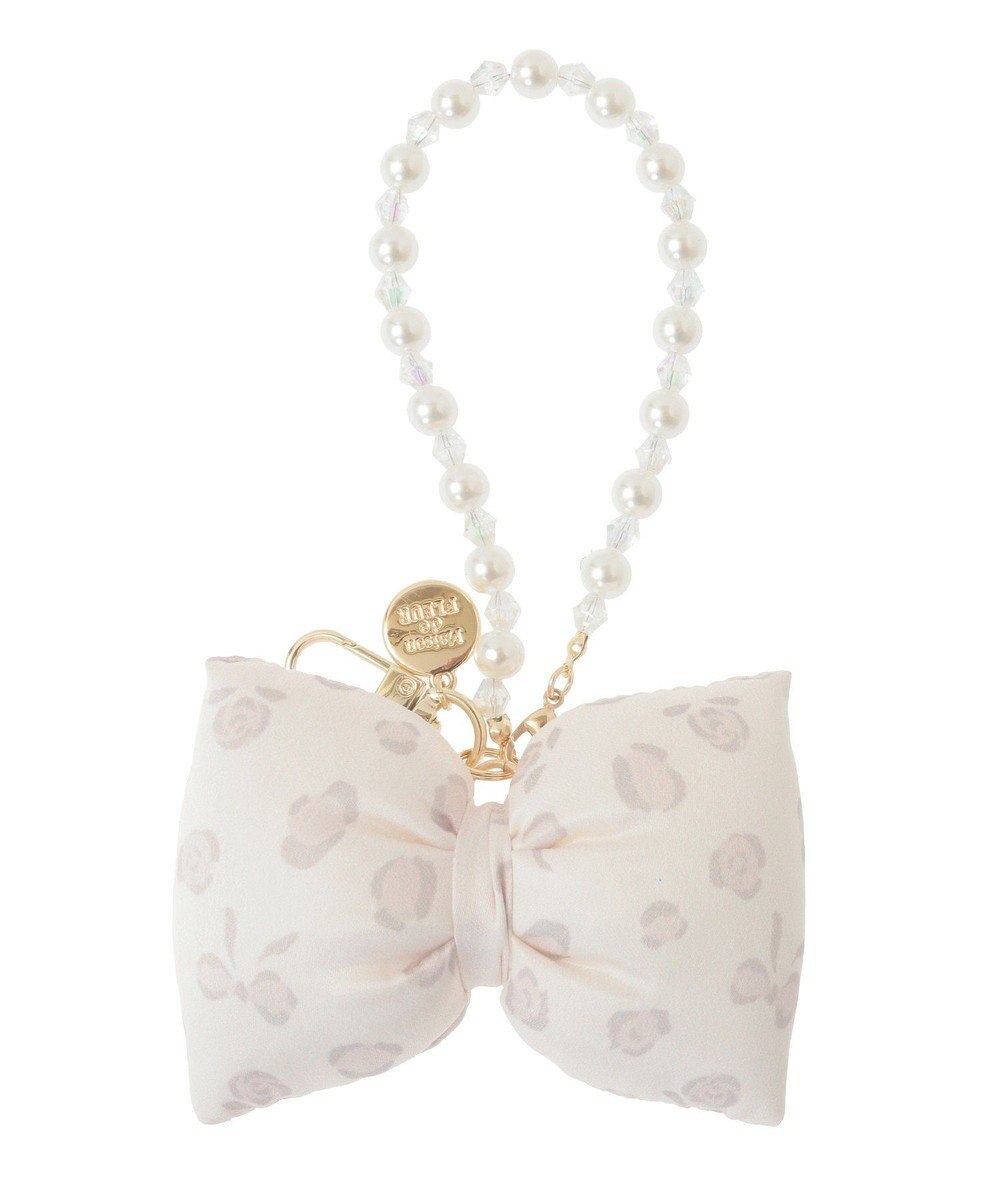 Maison de FLEUR リボンレオパードパールストラップ 