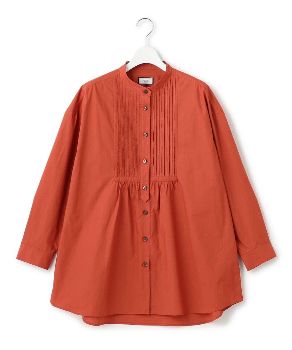 J.PRESS YORK STREET 【WOMEN】コットンバンドカラー ブラウス 