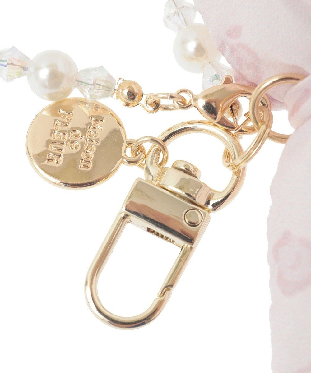 Maison de FLEUR リボンレオパードパールストラップ 