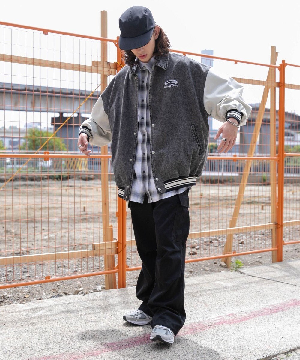 WEGO 【ユニセックス着用ITEM】デニムスタジャン 