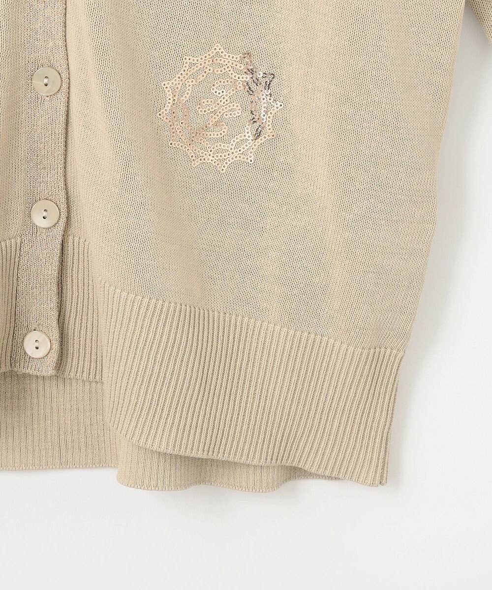 自由区 【カタログ掲載・洗える】エンブレムニット カーディガン 