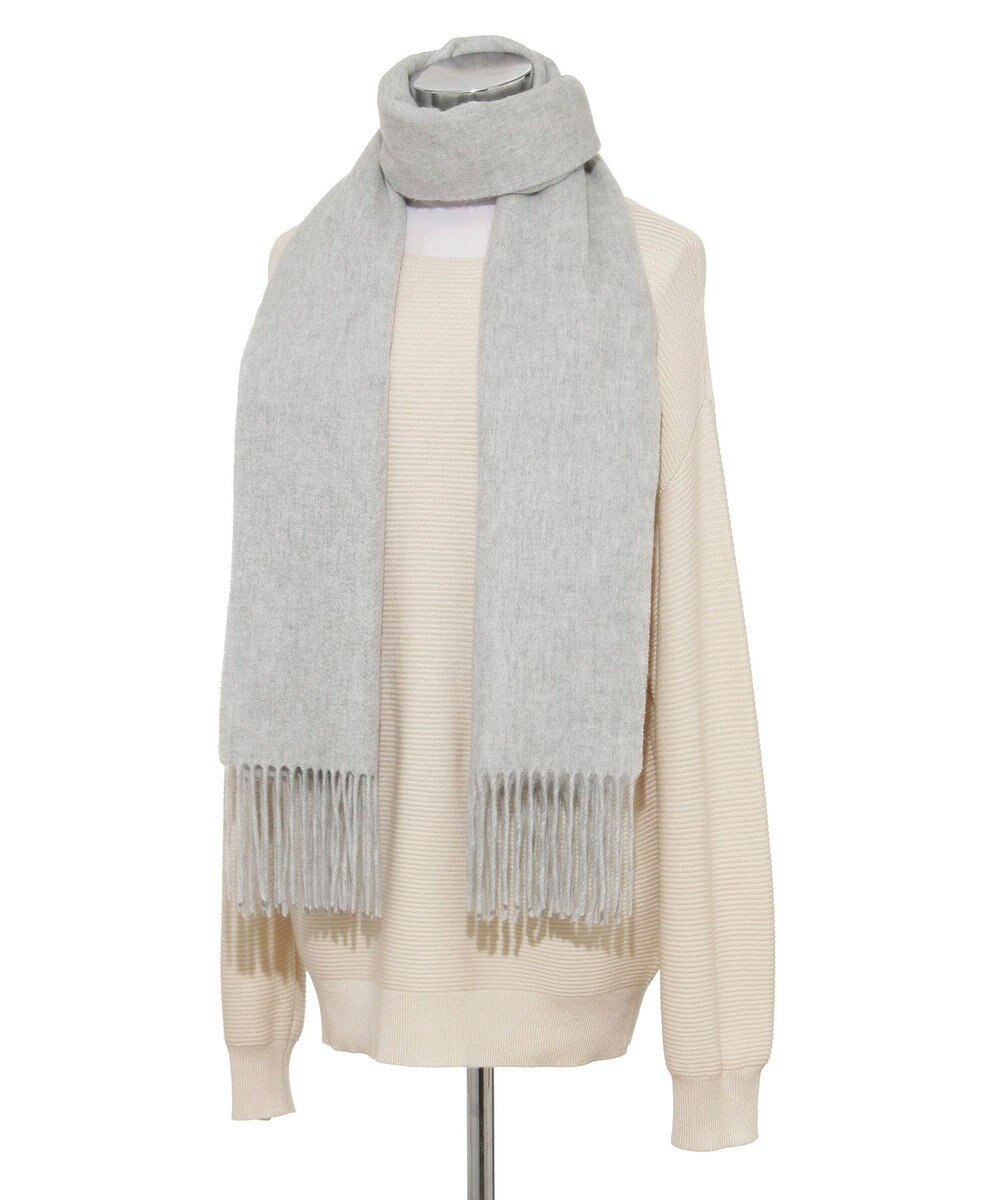 MOONBAT プラスムーンバット (+moonbat) カシミヤ100％無地ストール 洗える 190㎝×50㎝ 