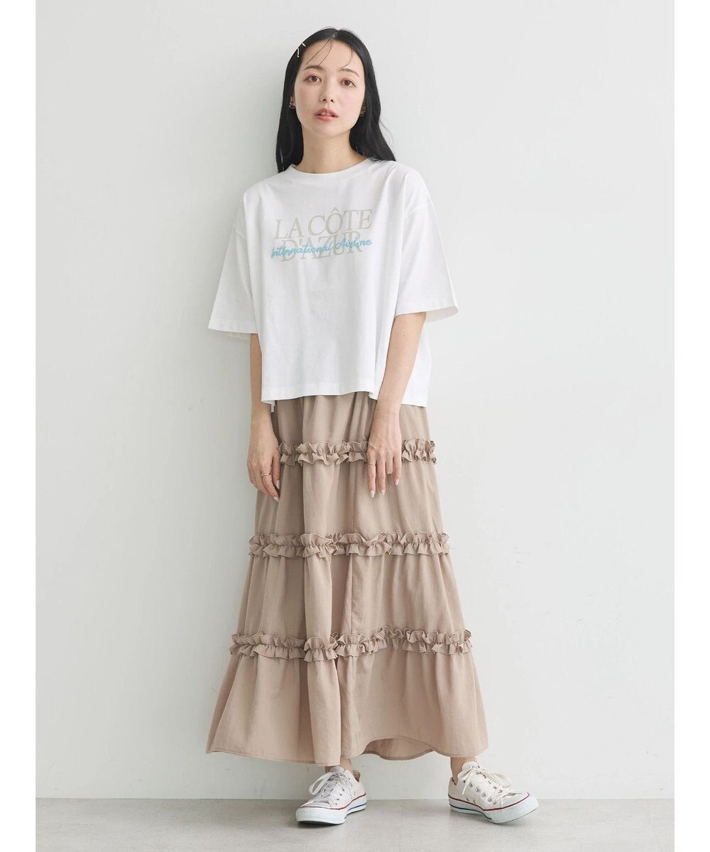 earth music&ecology ミニフリルボリュームスカート 