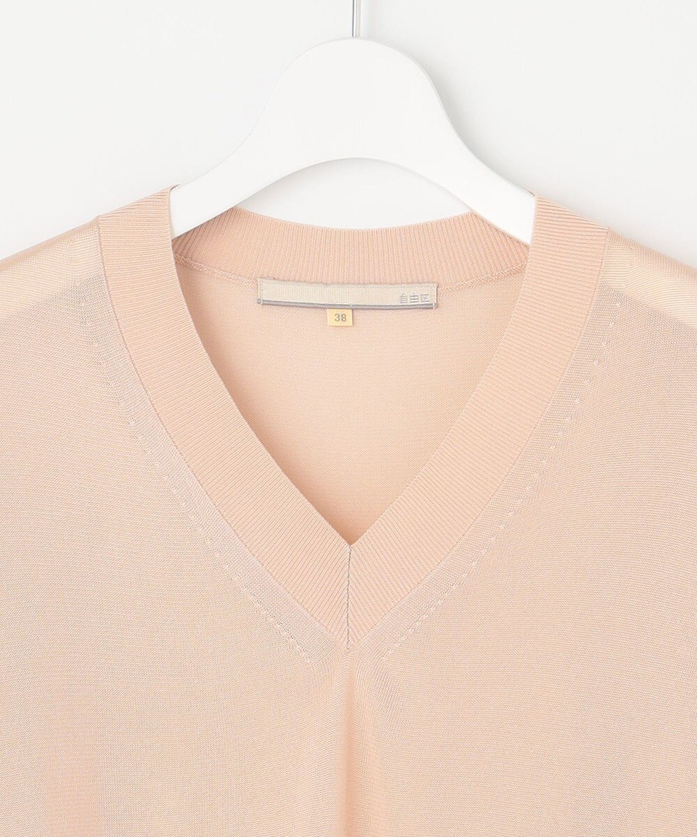 自由区 【XSサイズ～/洗える】シャインハイゲージ ニット 