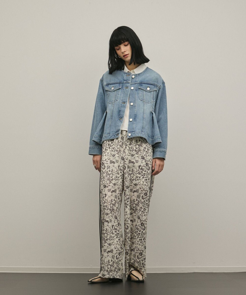 GRACE CONTINENTAL ペプラムデニムジャケット 