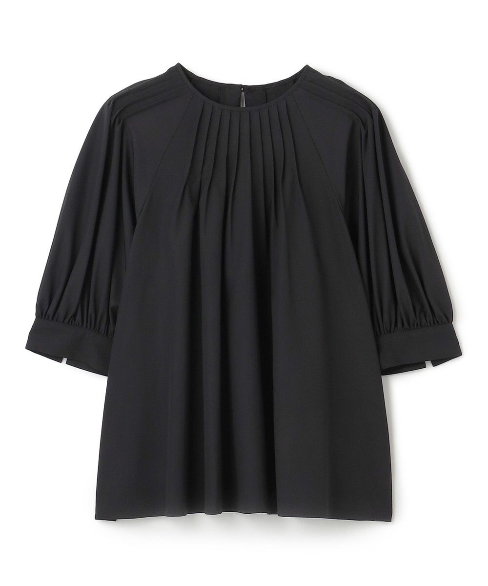 UNFILO L イージーケア ピンタックブラウス 