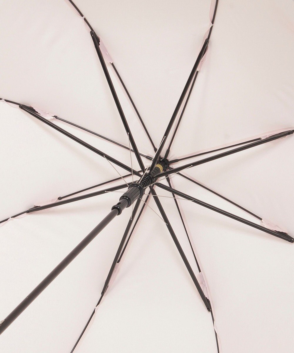 MOONBAT 【耐風傘/ジャンプ傘】ランバン オン ブルー (LANVIN en Bleu) リボン 花柄 長傘 サテンプリント 