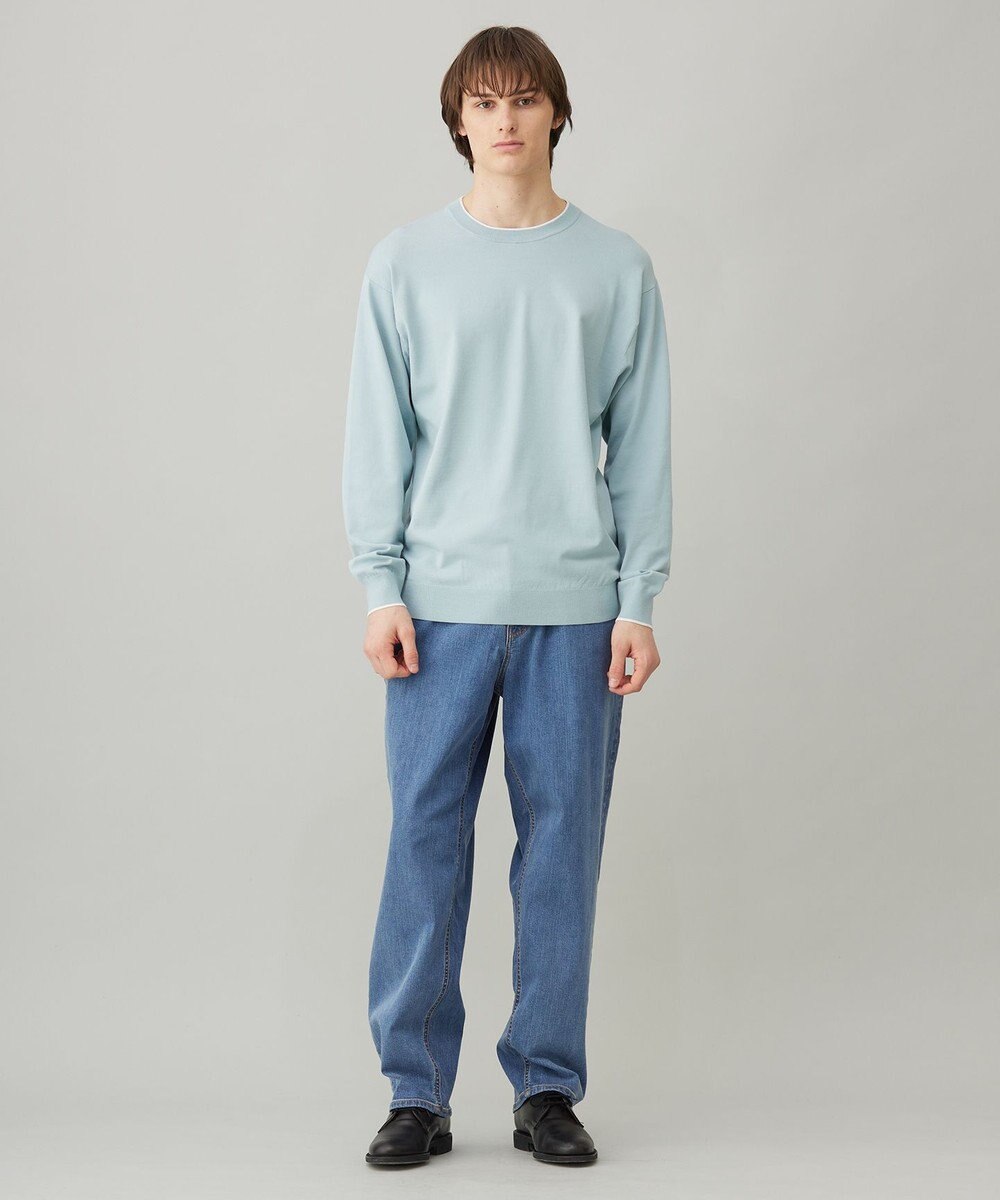 UNFILO MENS スタイリッシュ ニット プルオーバー 