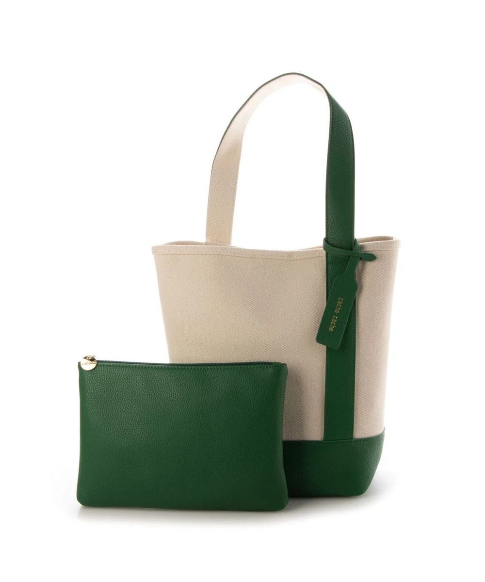 UNBILLION cachecache ワンハンドルバケツ型パーテーショントートバッグ 