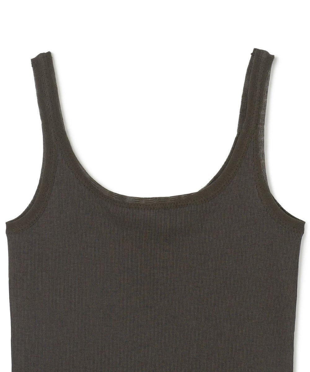 BEIGE， 【BEIGE,ecru/WEB限定・洗える】RIB TOPS /  コットンシルクリブキャミソール 