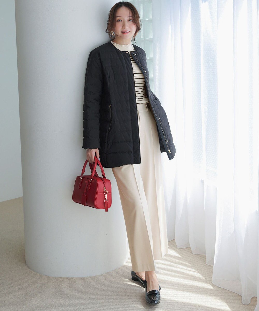 ANY SIS CICA加工 フリルネック プルオーバー 