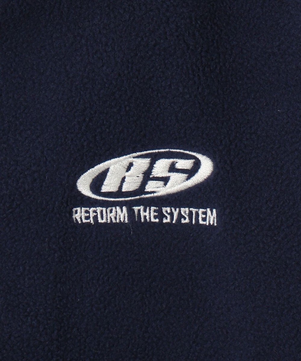 WEGO ハーフジップフリースショートプルオーバー 