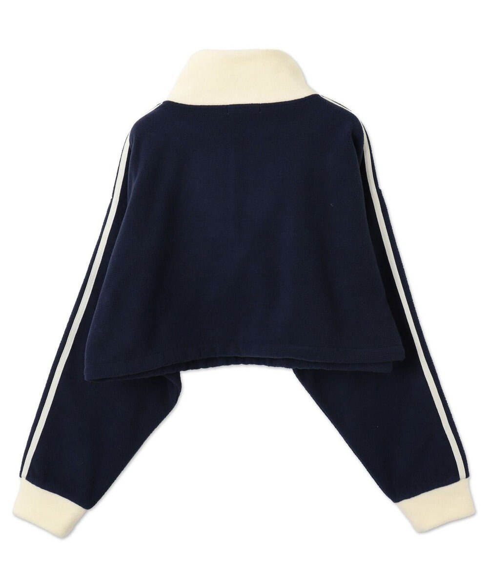 WEGO ハーフジップフリースショートプルオーバー 