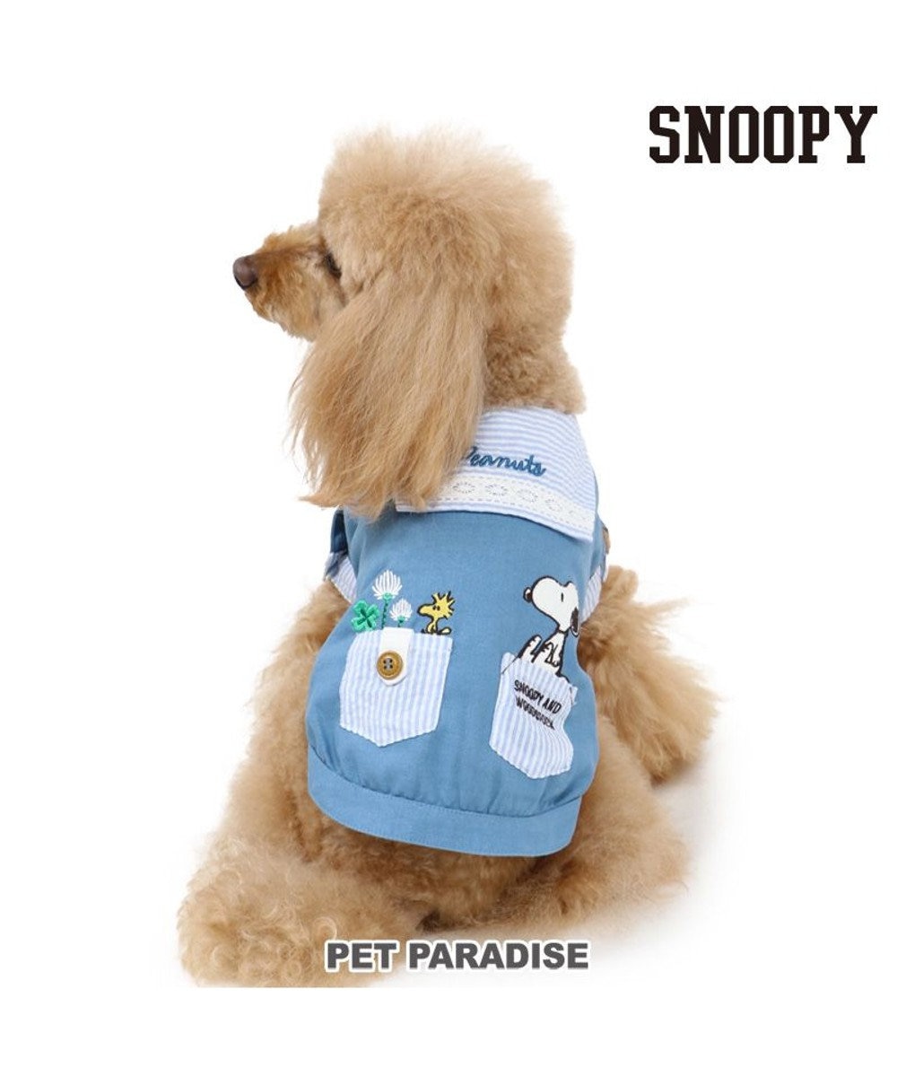 PET PARADISE 犬服 犬 服 ペットパラダイス スヌーピー リネン セーラーシャツ 〔小型犬〕 超小型犬 小型犬 青
