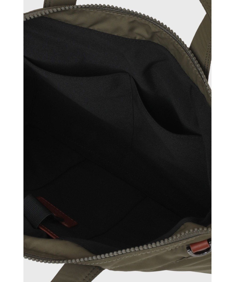 DAKS 軽量ナイロン×牛革 ハウスチェックディテール ブリーフケース 