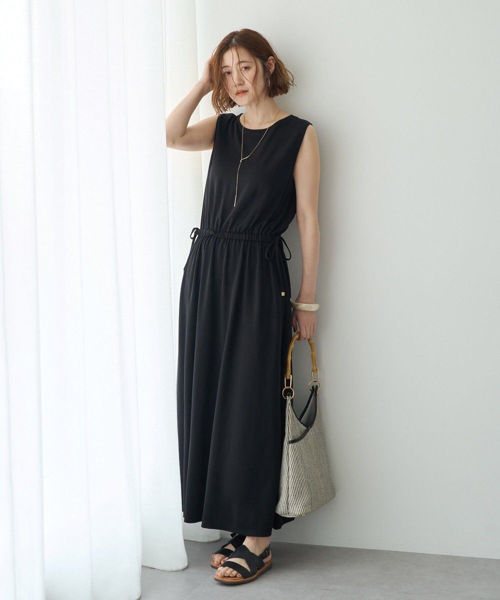 YECCA VECCA 【接触冷感】カットノースリーブワンピース 