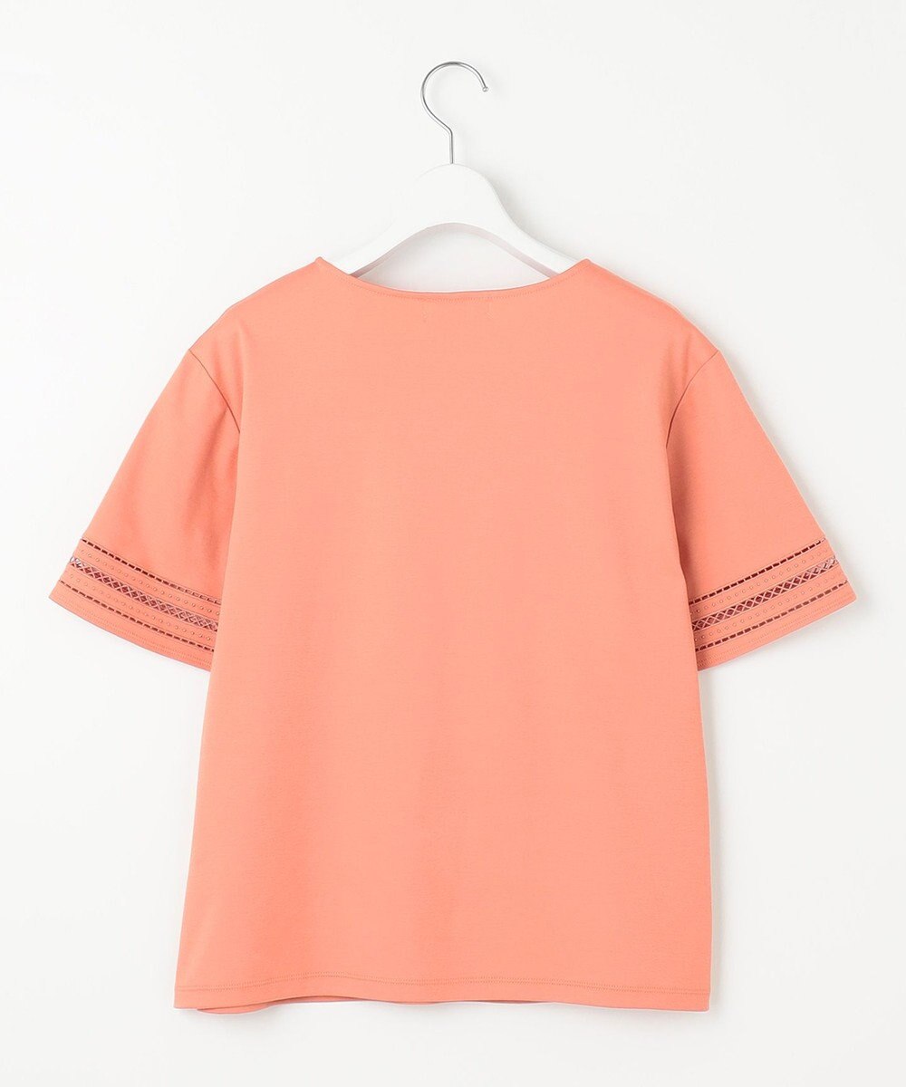 J.PRESS LADIES S 【接触冷感・UVケア】コンパクトコットンスムース 刺繍スリーブ カットソー 