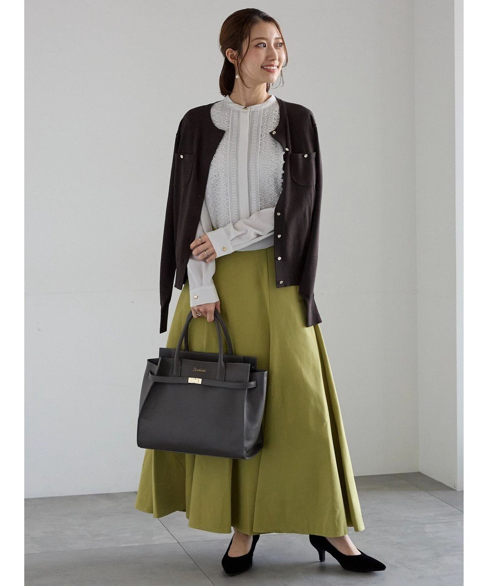 Te chichi ポケットデザインクルーネックカーディガン 