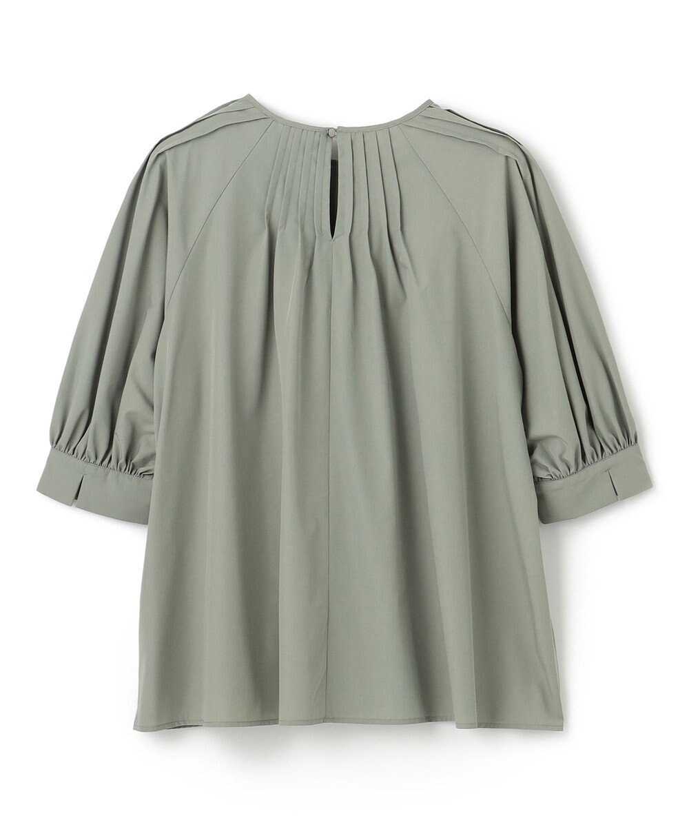 UNFILO イージーケア ピンタックブラウス 