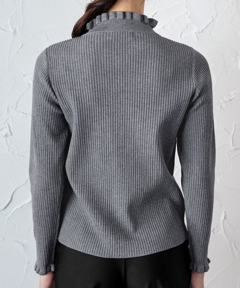 Tiaclasse 【安田美沙子さん着用・選べる2type・洗える】 フリルニットトップス 