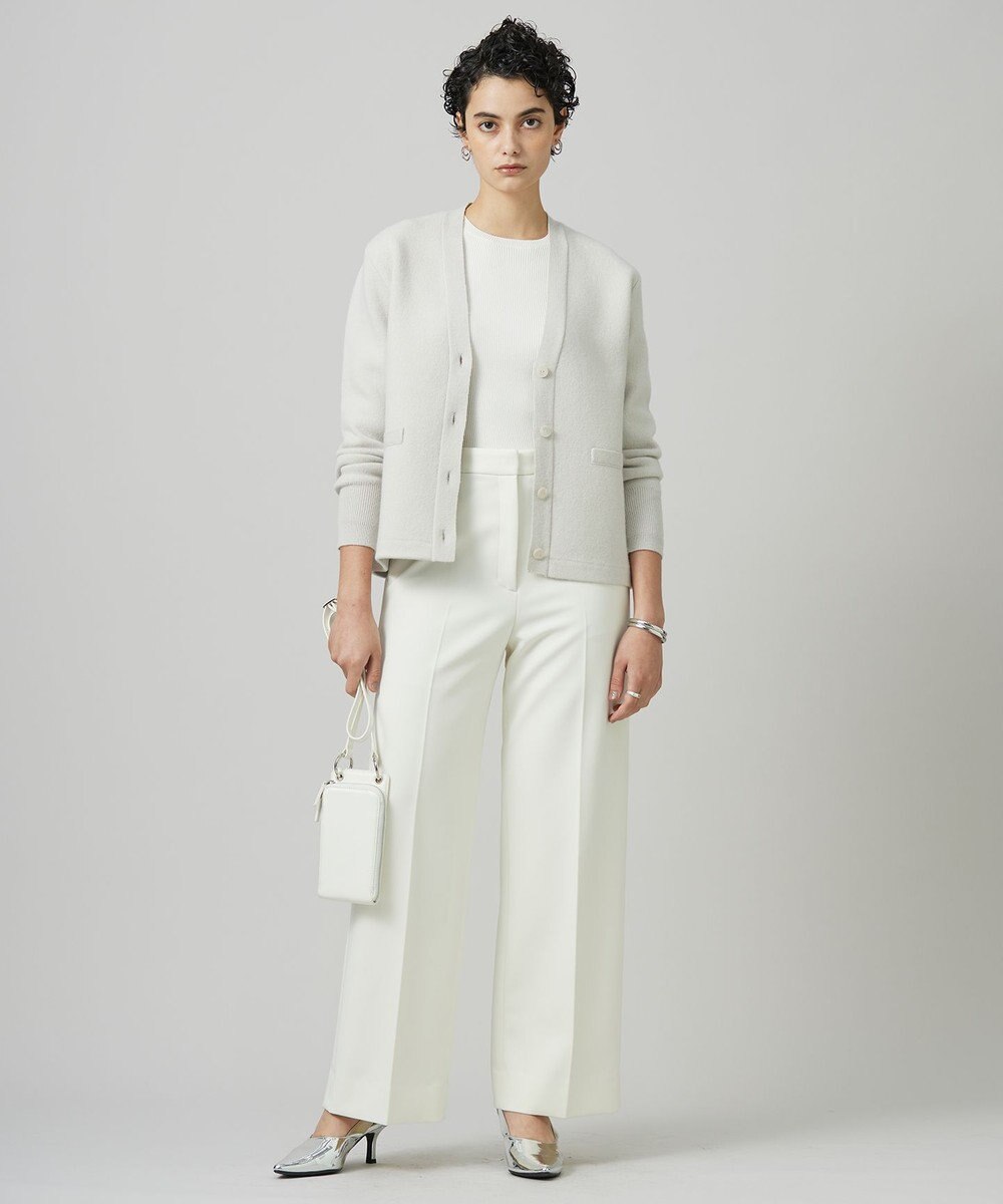 ICB 【洗える】ソフトカシミヤミックス Vネックニットカーディガン 