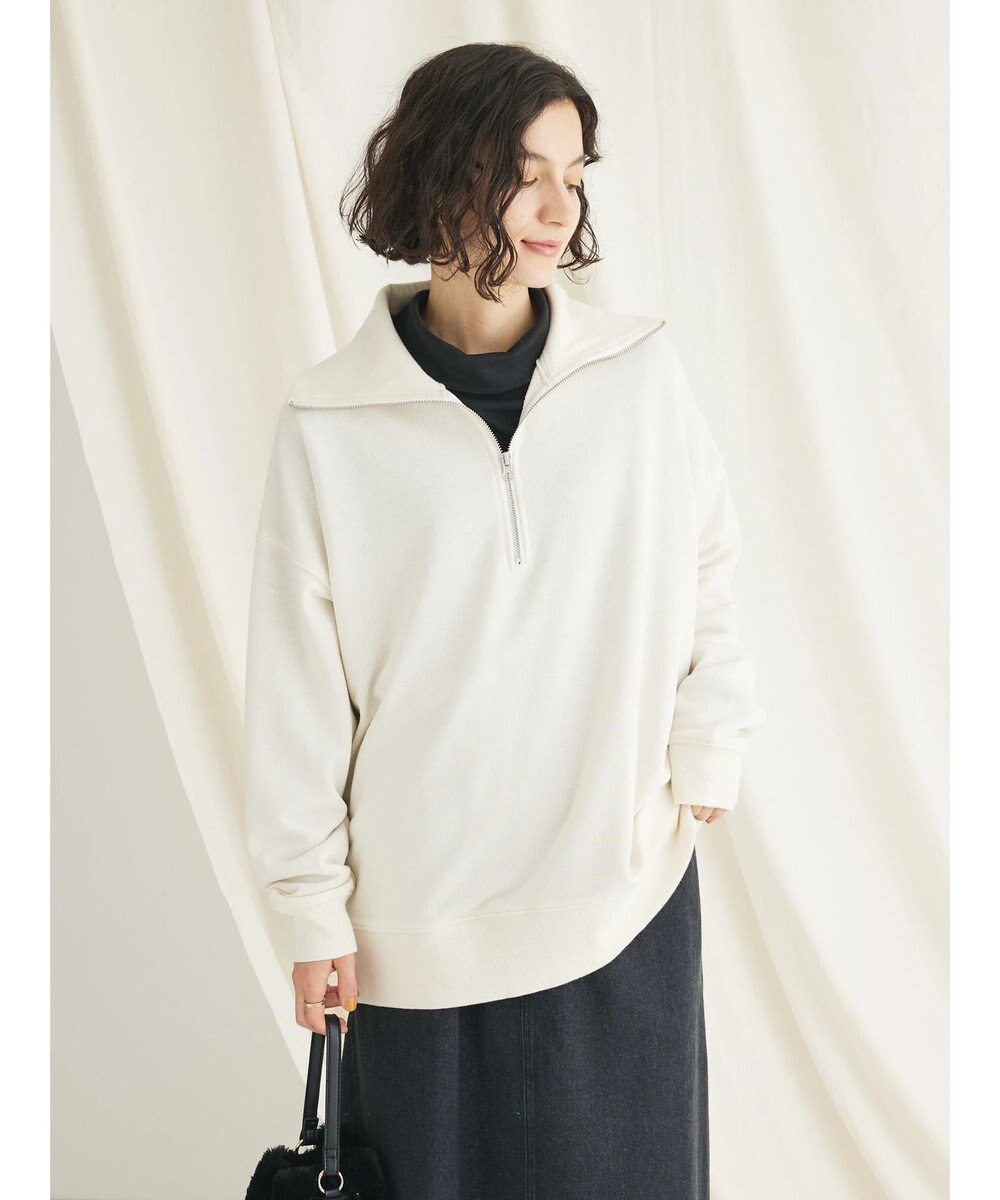 CRAFT STANDARD BOUTIQUE 　裏毛セーラーカラーＺＩＰプルオーバー 