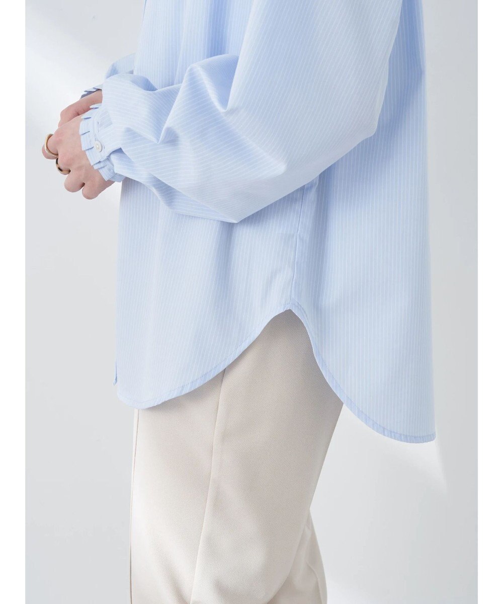 earth music&ecology Ｔ／Ｃ　スタンドフリルブラウス 