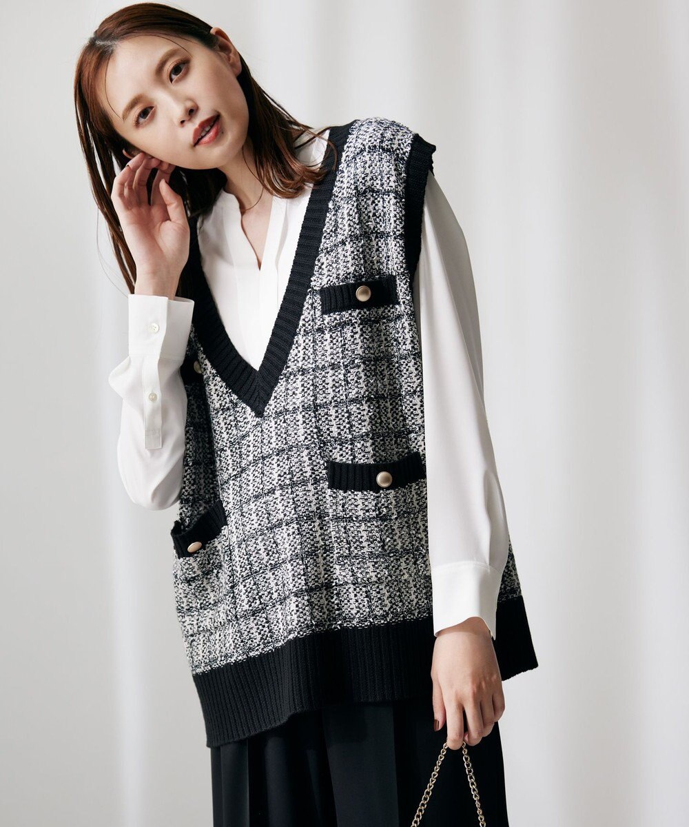 ANY 【洗濯機可】ツイーディベスト 