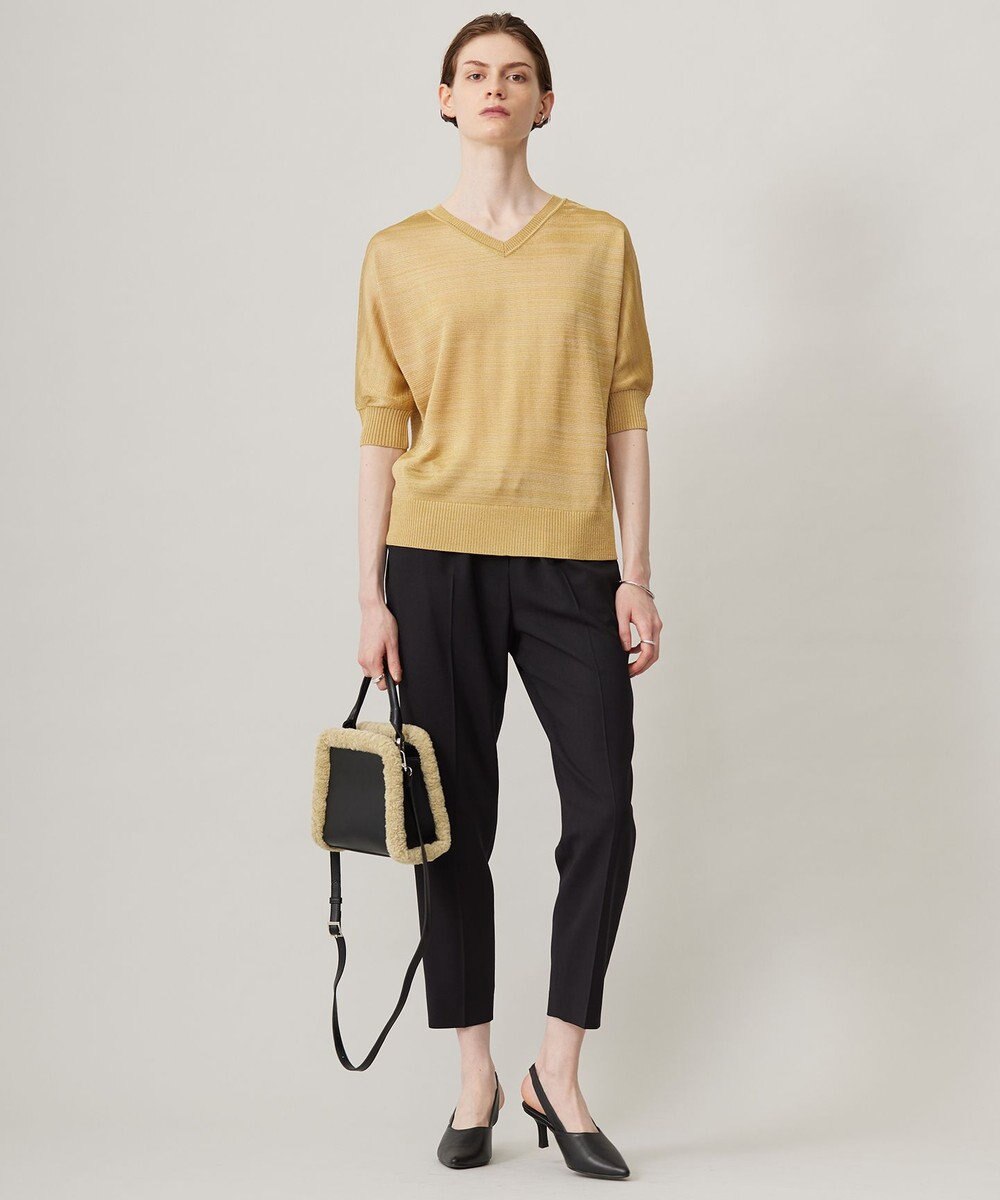 ICB L 【洗える】レーヨンブレンド ドルマンスリーブニット 