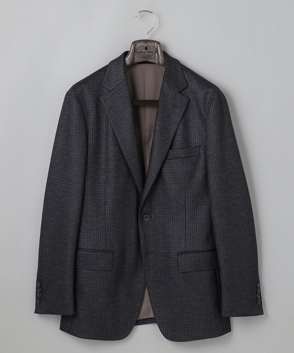 GOTAIRIKU セットアップ対応【2WAYストレッチ/シワになりにくい】T/W ジャージージャケット_千鳥柄 